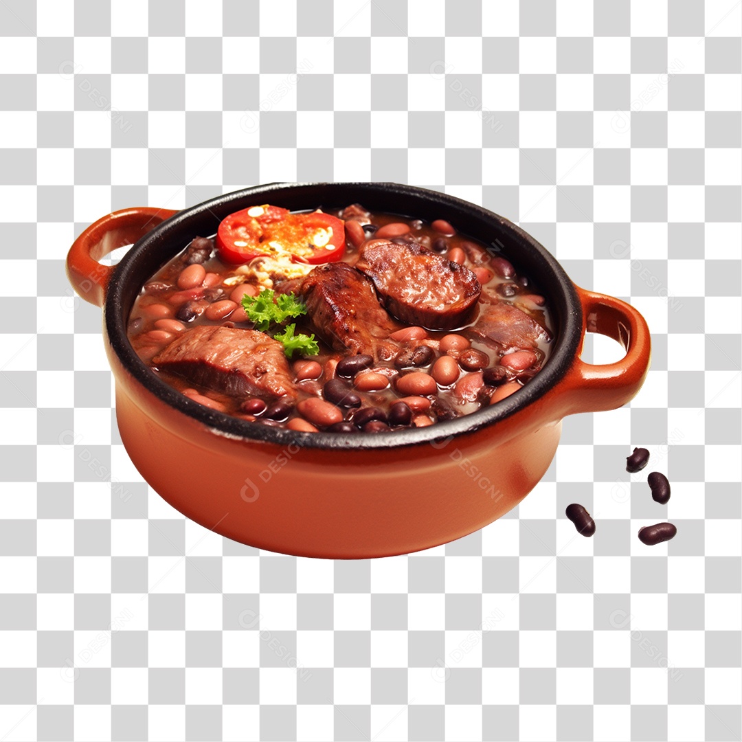 Panela de feijoada saborosa PNG Transparente
