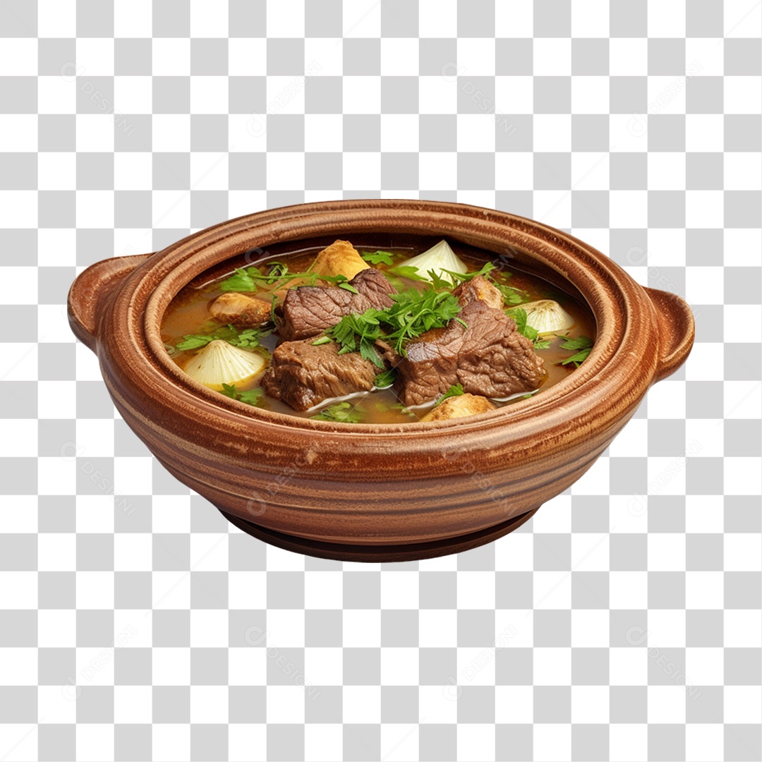 Caldo saboroso sobre uma tigela PNG Transparente