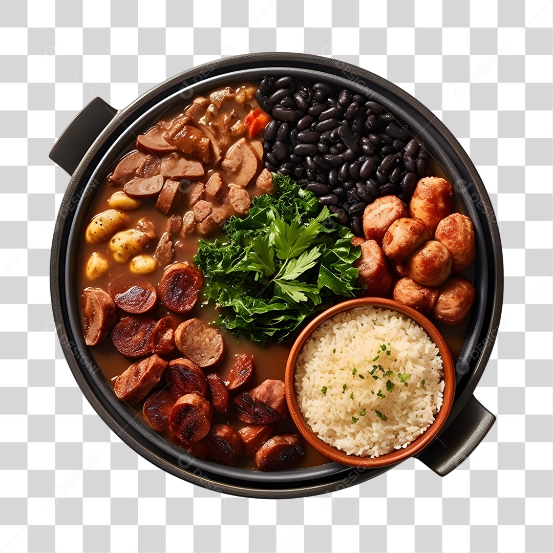 Panela de feijoada saborosa PNG Transparente