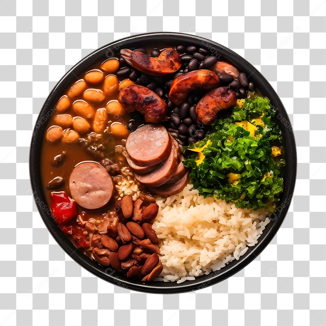 Panela de feijoada saborosa PNG Transparente