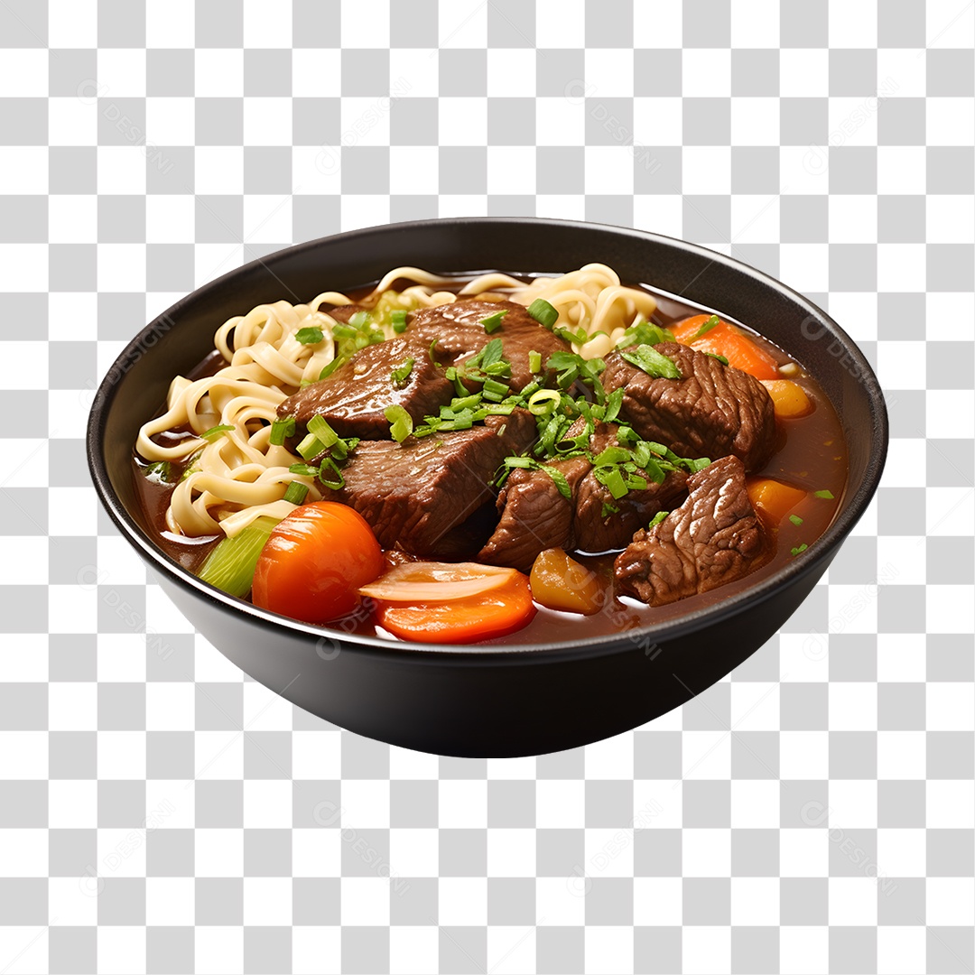 Caldo saboroso sobre uma tigela branca PNG Transparente