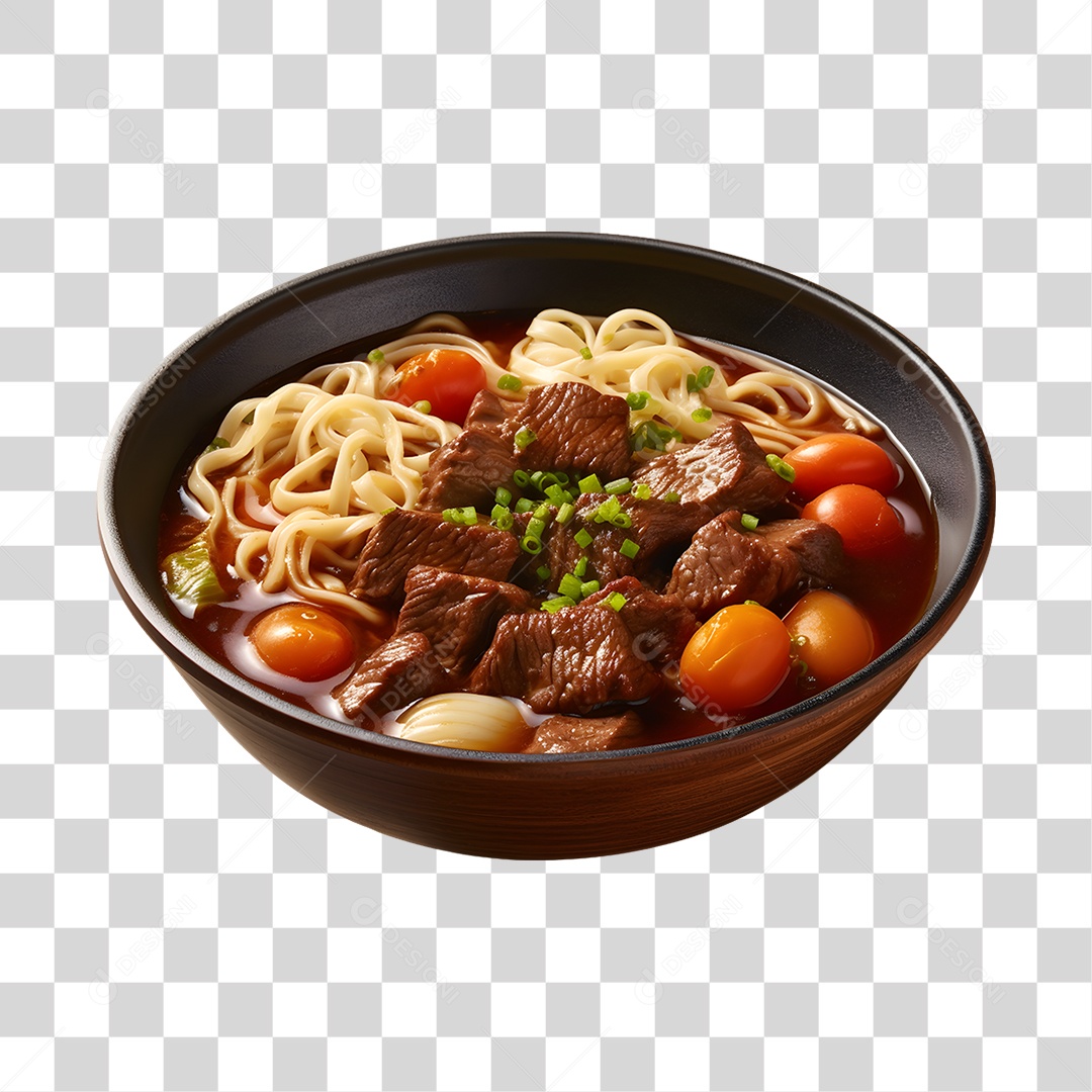 Caldo saboroso sobre uma tigela branca PNG Transparente