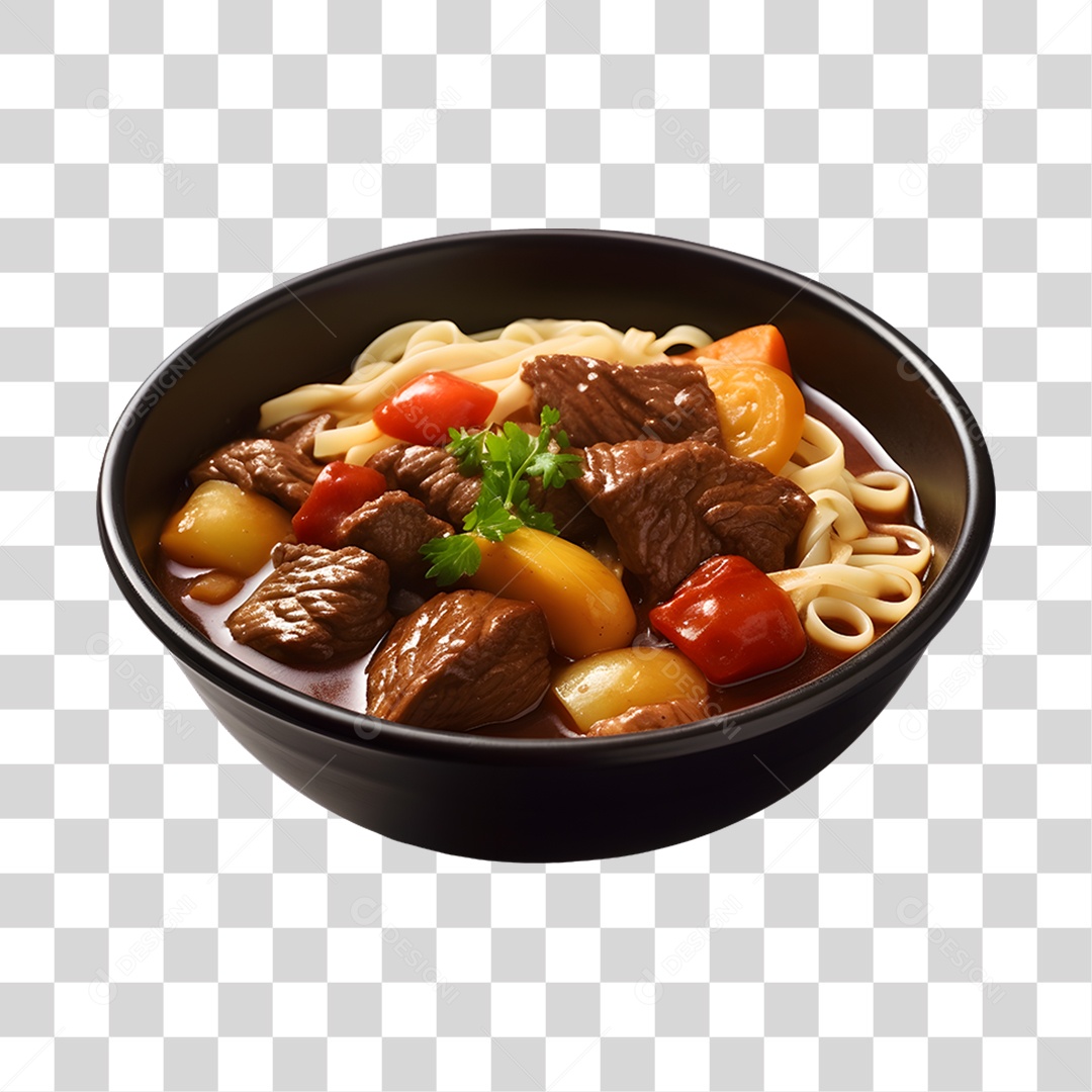 Caldo saboroso sobre uma tigela branca PNG Transparente
