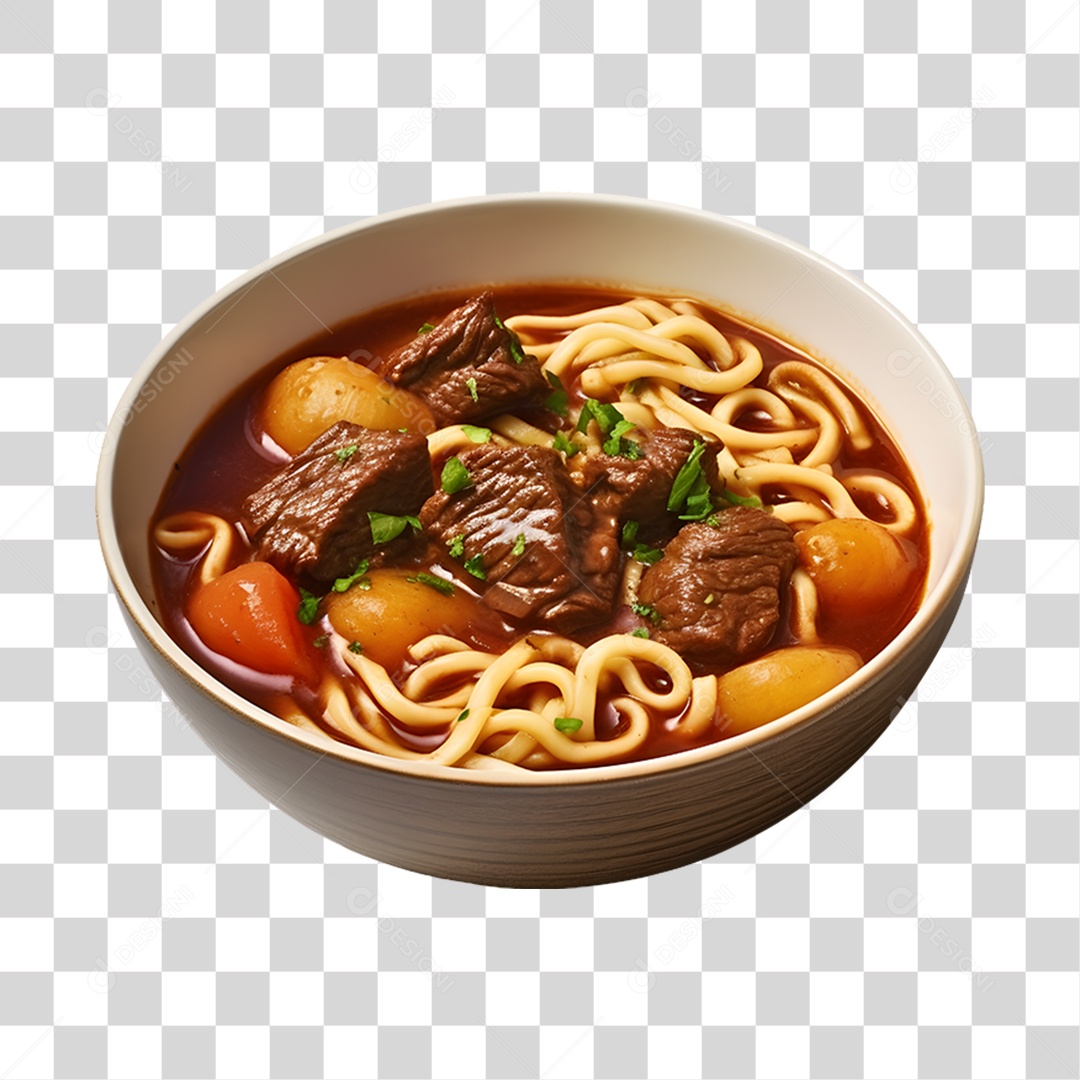 Caldo saboroso sobre uma tigela branca PNG Transparente