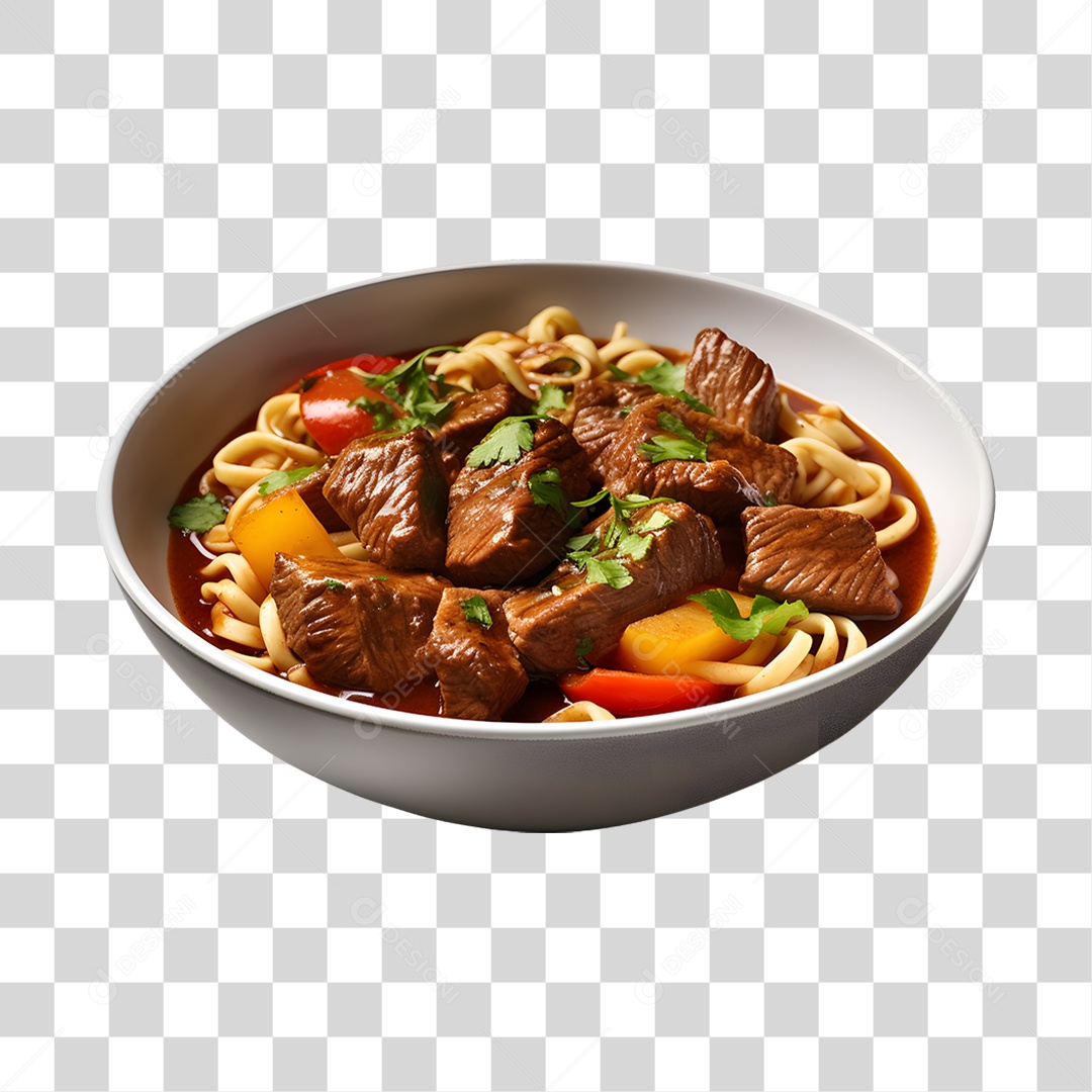 Caldo saboroso sobre uma tigela branca PNG Transparente
