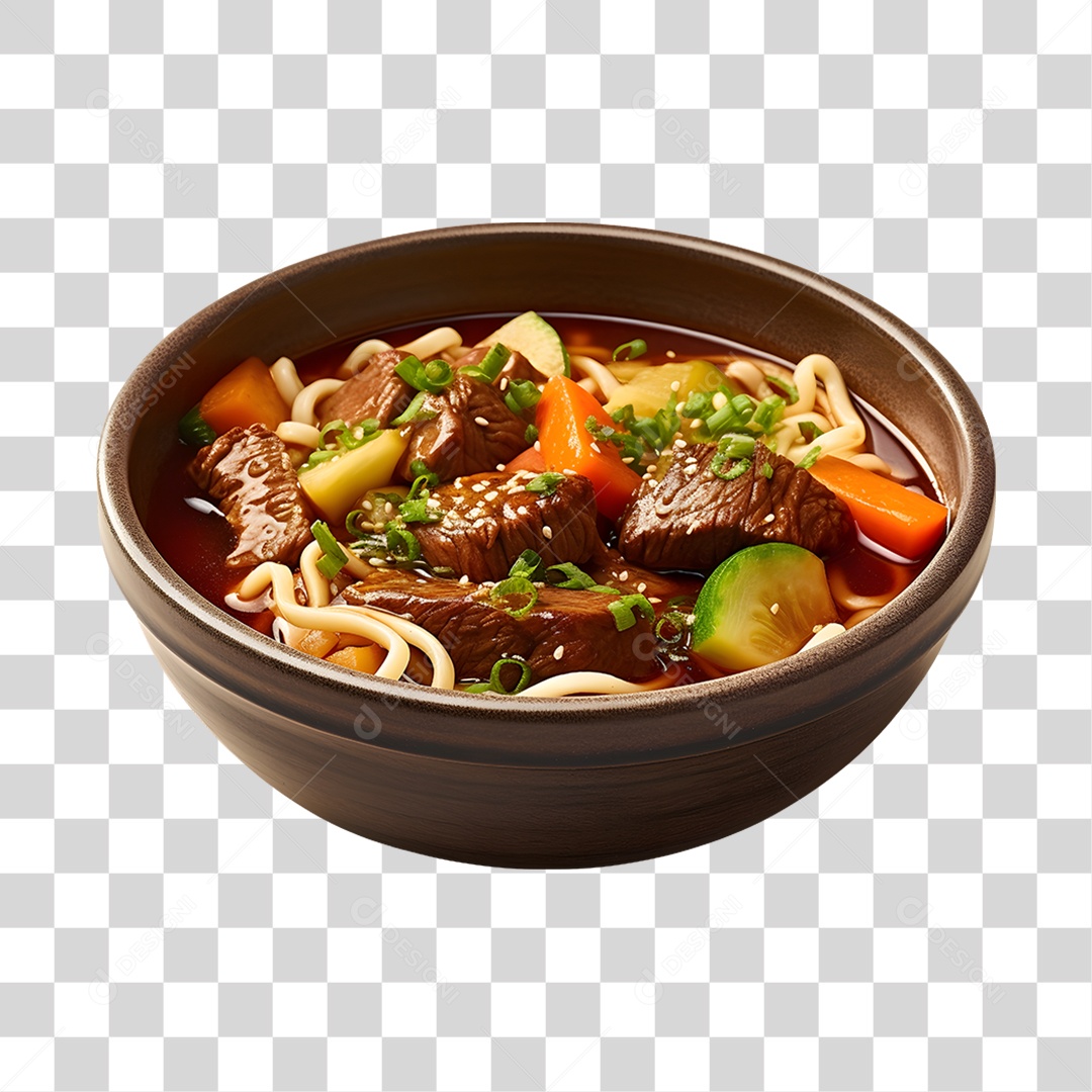 Caldo saboroso sobre uma tigela branca PNG Transparente