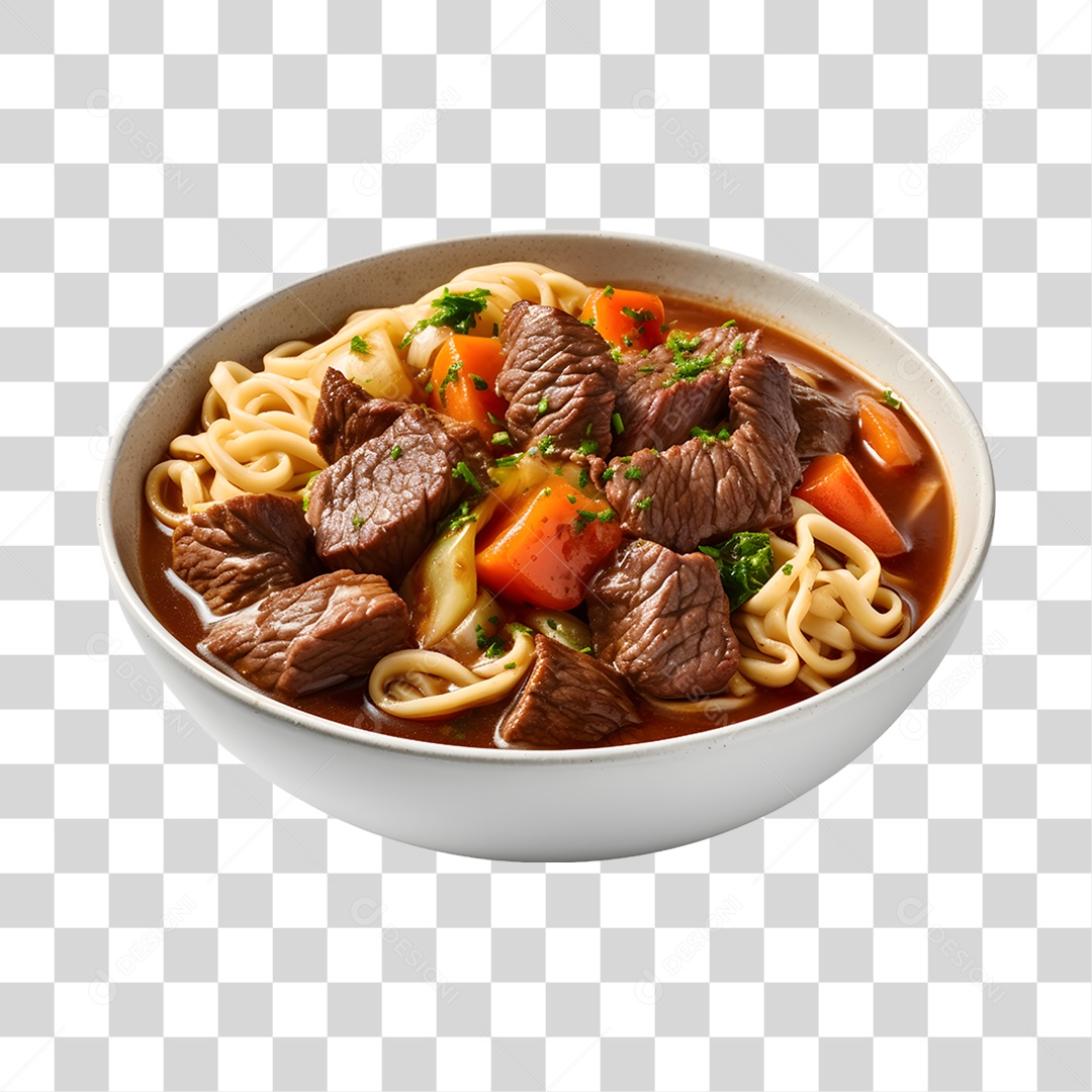 Caldo saboroso sobre uma tigela branca PNG Transparente