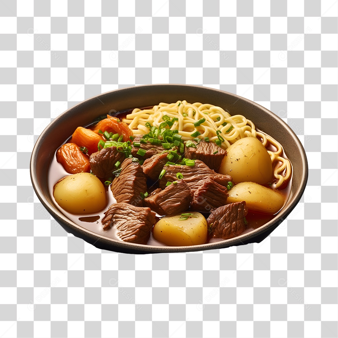 Caldo saboroso sobre uma tigela branca PNG Transparente