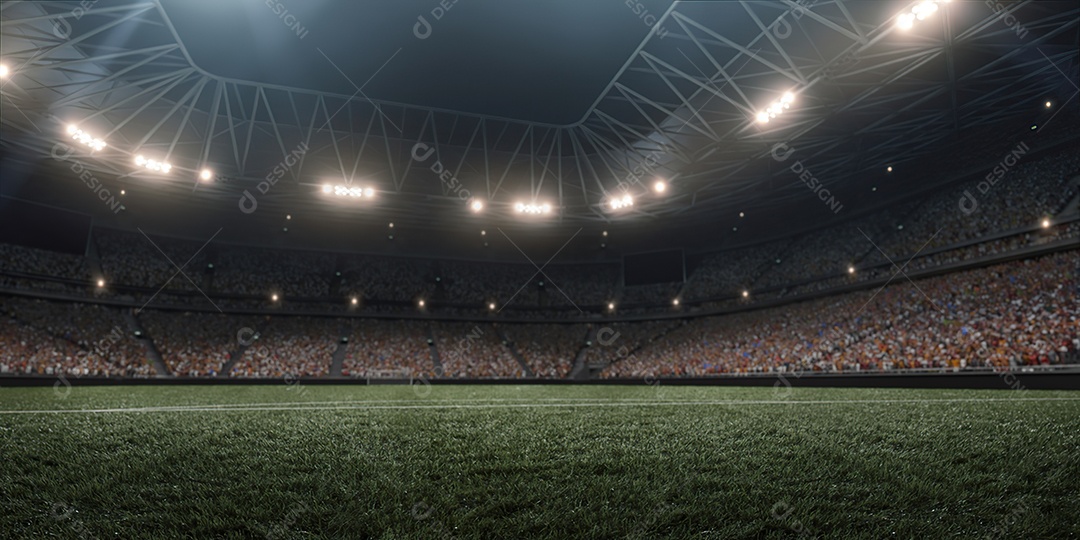 Detalhes do estádio de futebol