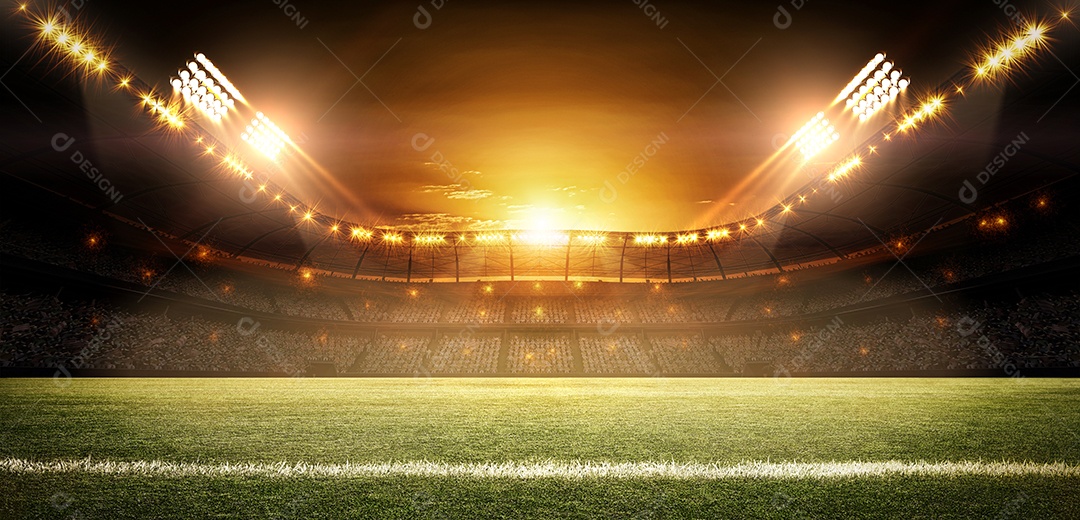 Detalhes do estádio de futebol