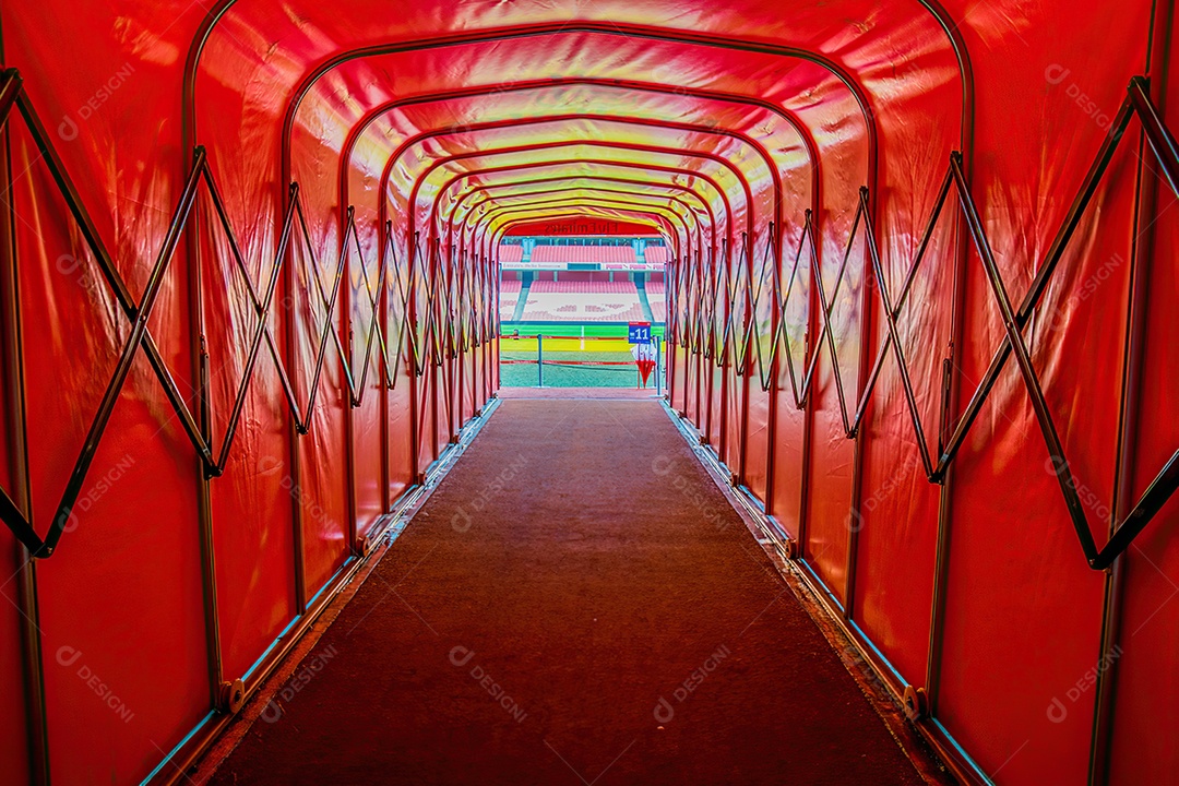 Detalhes do estádio de futebol