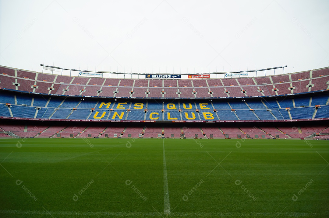 Detalhes de um estádio de futebol