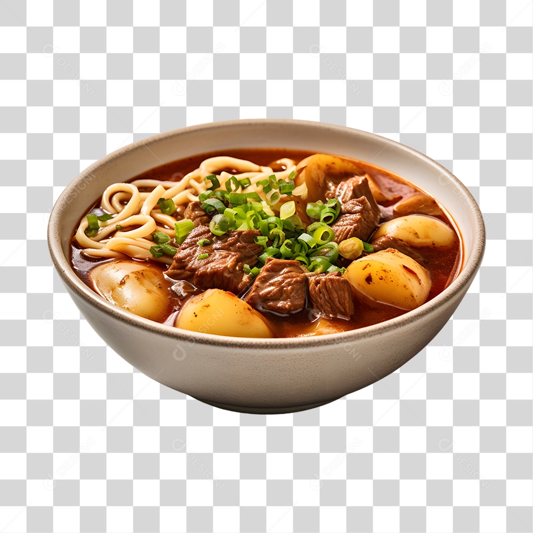 Caldo saboroso sobre uma tigela branca PNG Transparente