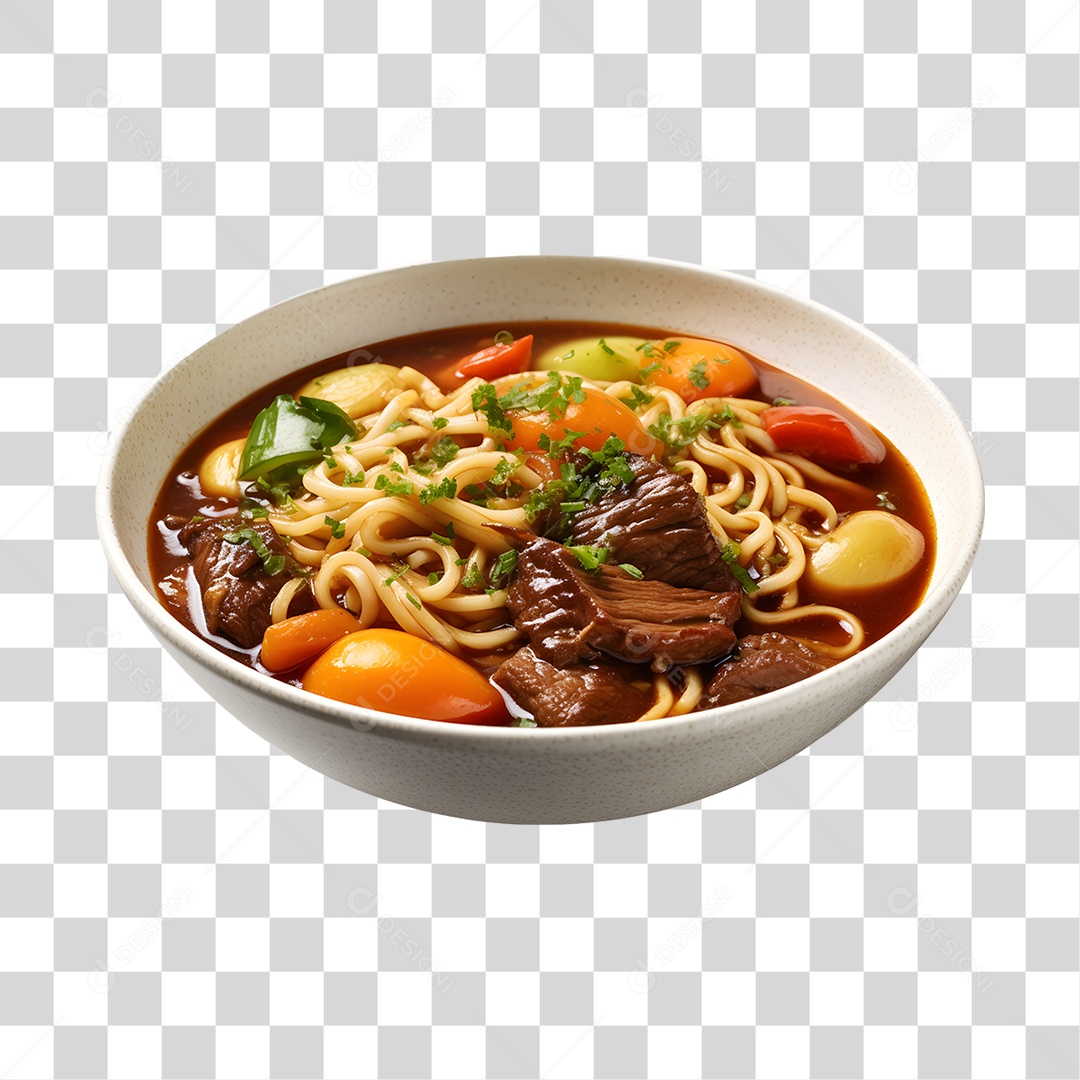 Caldo saboroso sobre uma tigela branca PNG Transparente