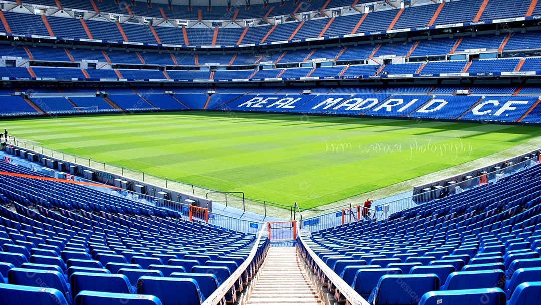 Detalhes de um estádio de futebol
