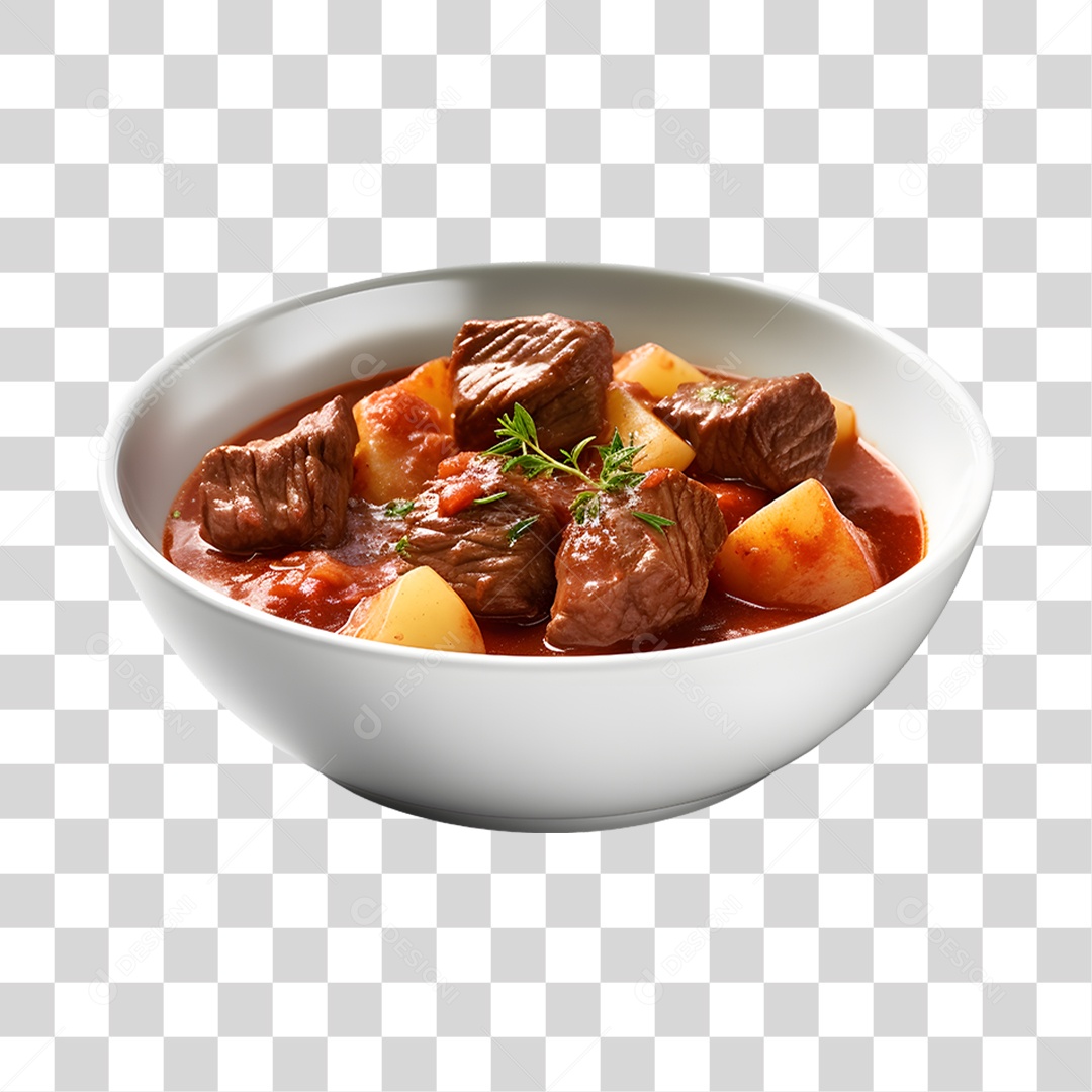 Caldo saboroso sobre uma tigela branca PNG Transparente