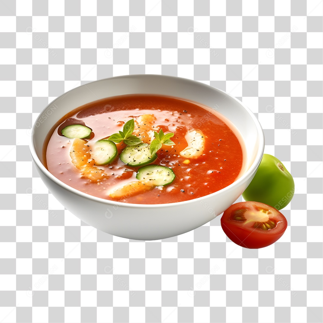 Caldo saboroso sobre uma tigela branca PNG Transparente