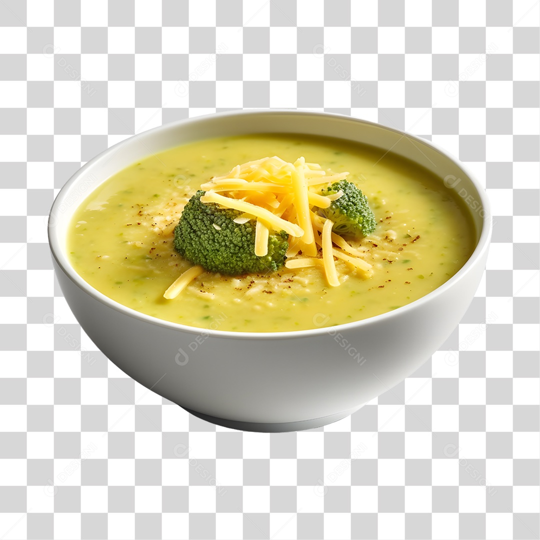 Caldo saboroso sobre uma tigela branca PNG Transparente