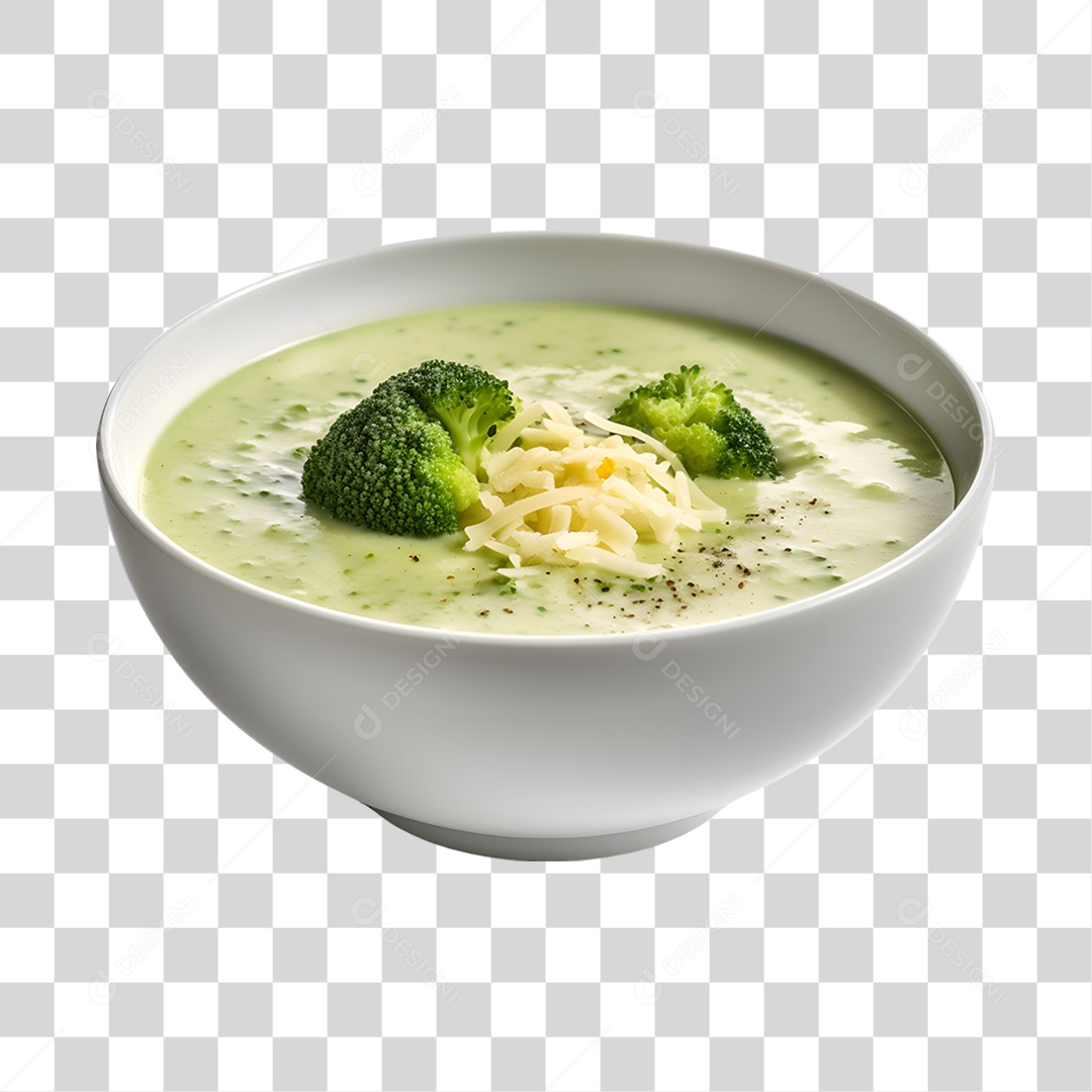 Caldo saboroso sobre uma tigela branca PNG Transparente