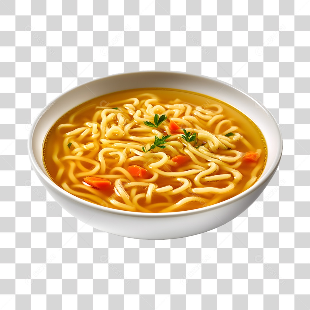 Caldo saboroso sobre uma tigela branca PNG Transparente