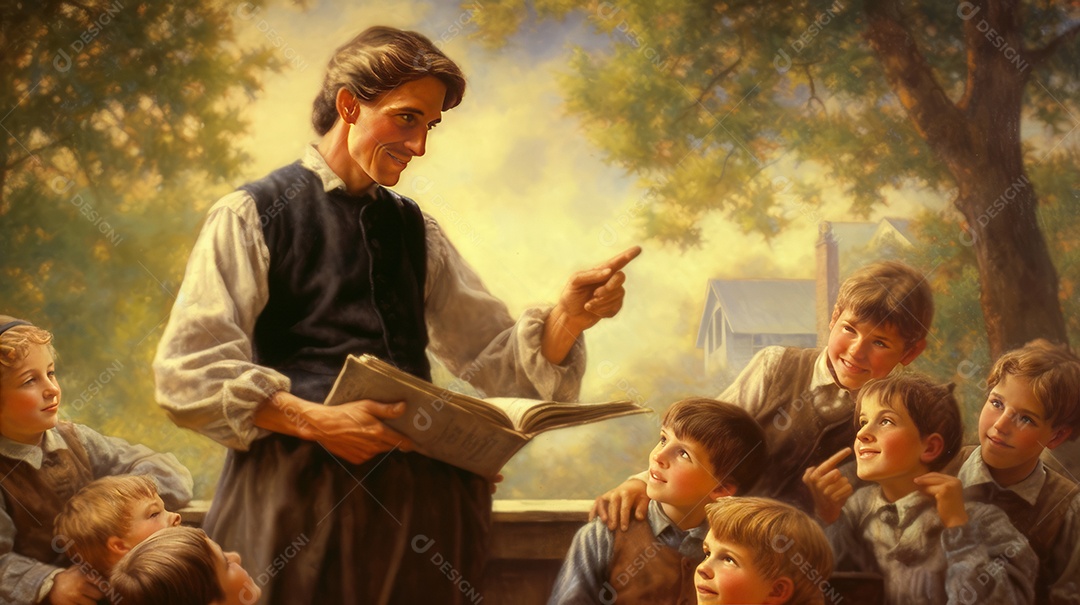 Dia mundial dos professores 5 de outubro Generative AI.