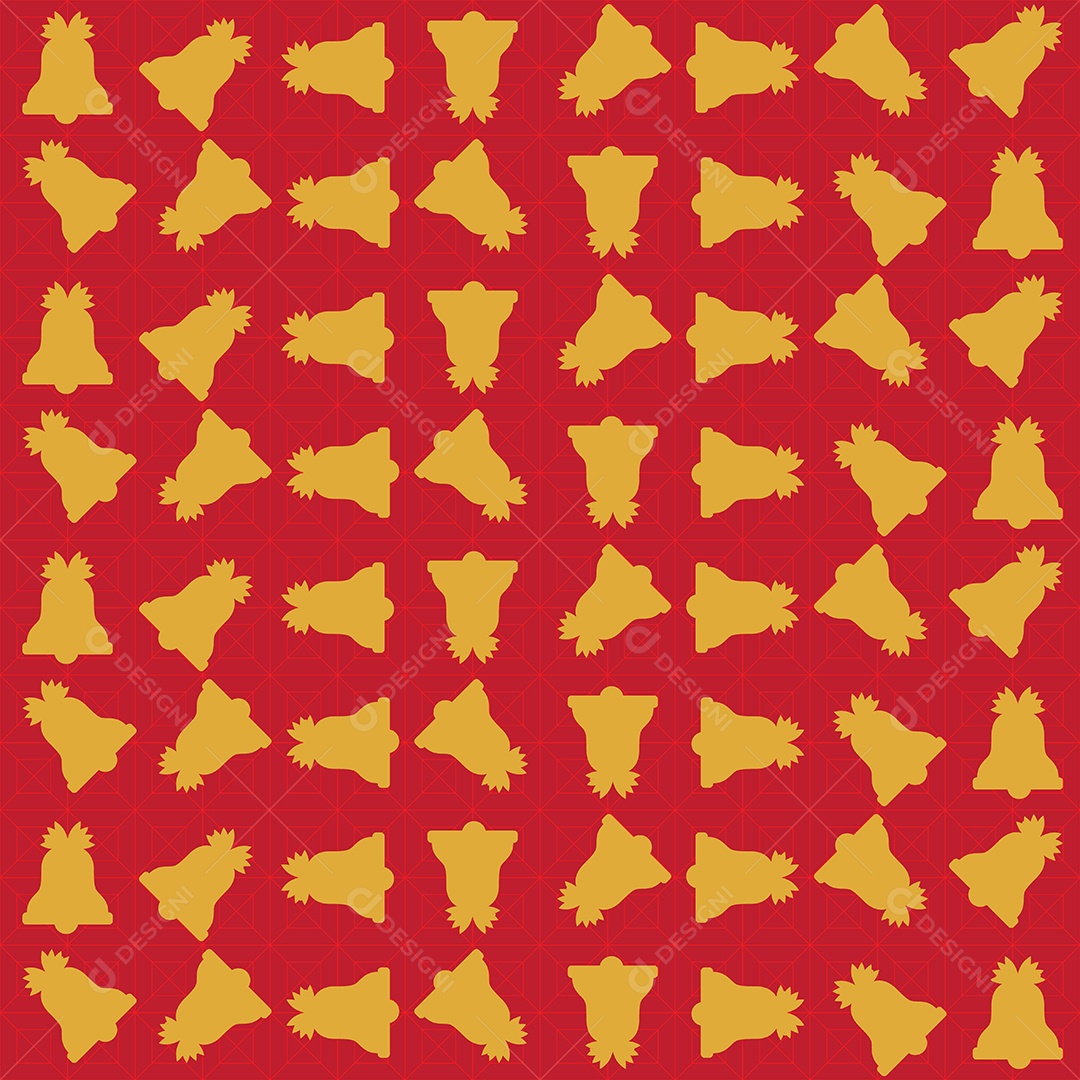 Padrões de Fundo Sinos Feriado de Natal Vetor EPS