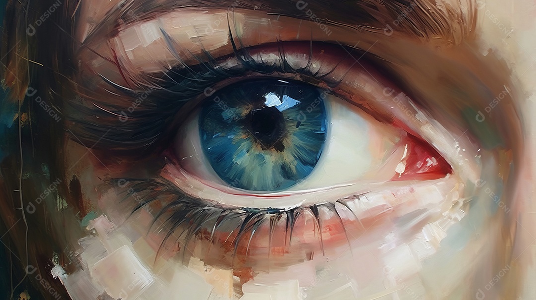 Dia mundial da visão 8 de outubro Generative AI.