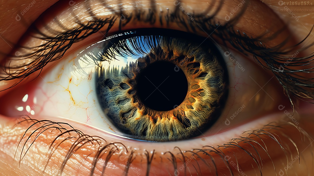 Dia mundial da visão 8 de outubro Generative AI.