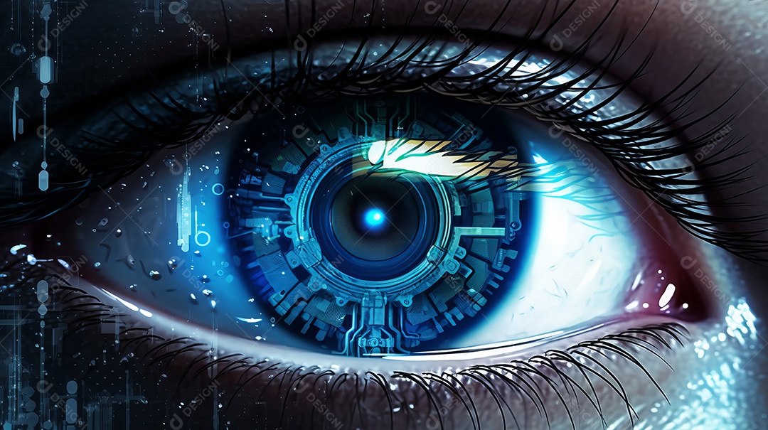 Dia mundial da visão 8 de outubro Generative AI.