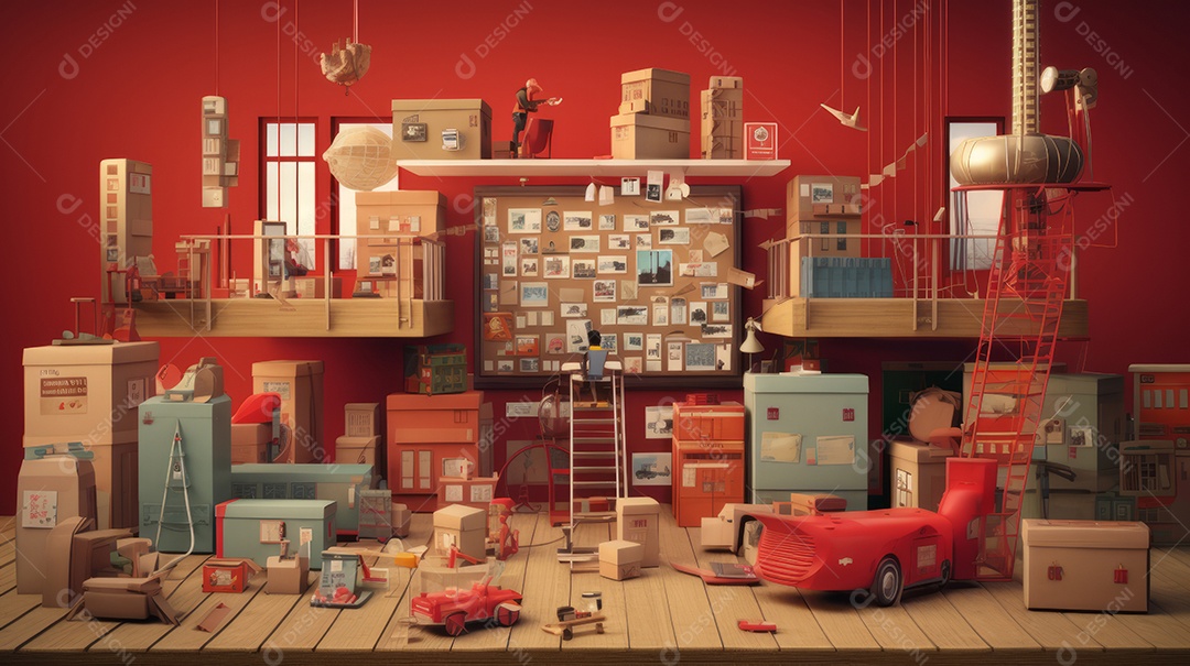 Dia Mundial dos Correios 9 de outubro IA generativa.