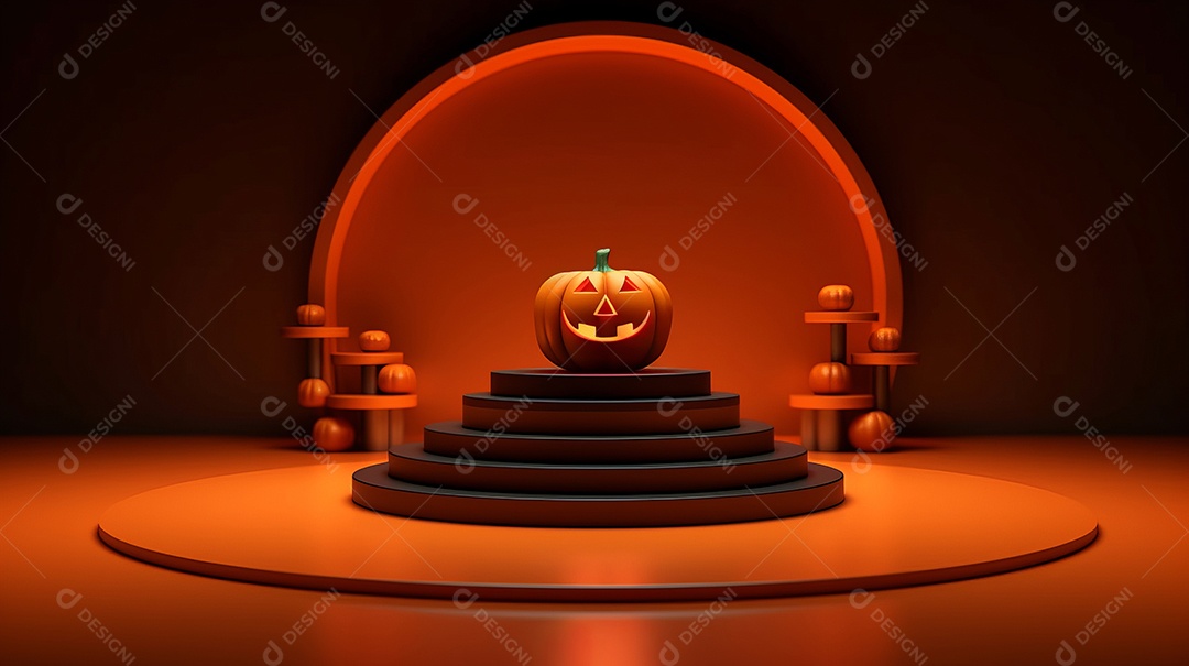 Cenário de Halloween.