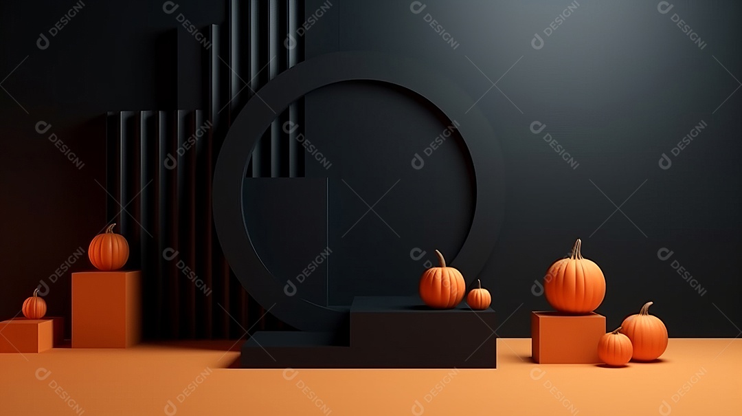 Cenário de Halloween.