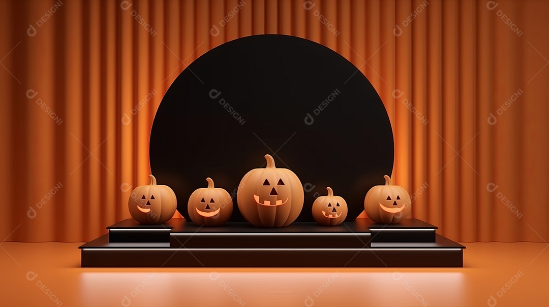 Cenário de Halloween.