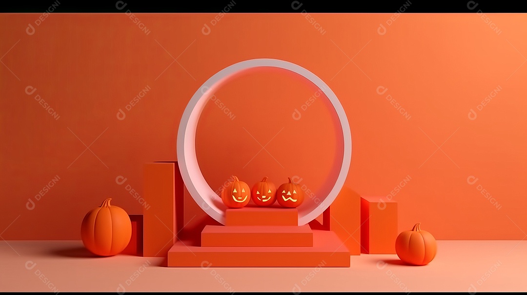 Cenário de Halloween.