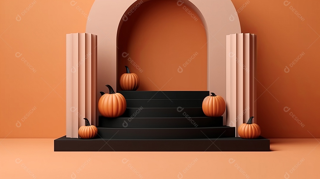 Cenário de Halloween.