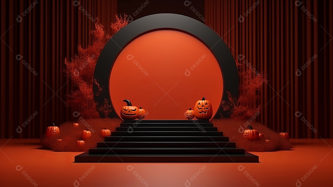 Cenário de Halloween.