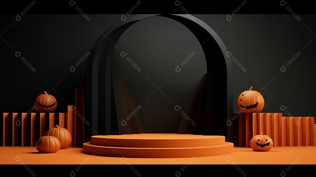 Cenário de Halloween.