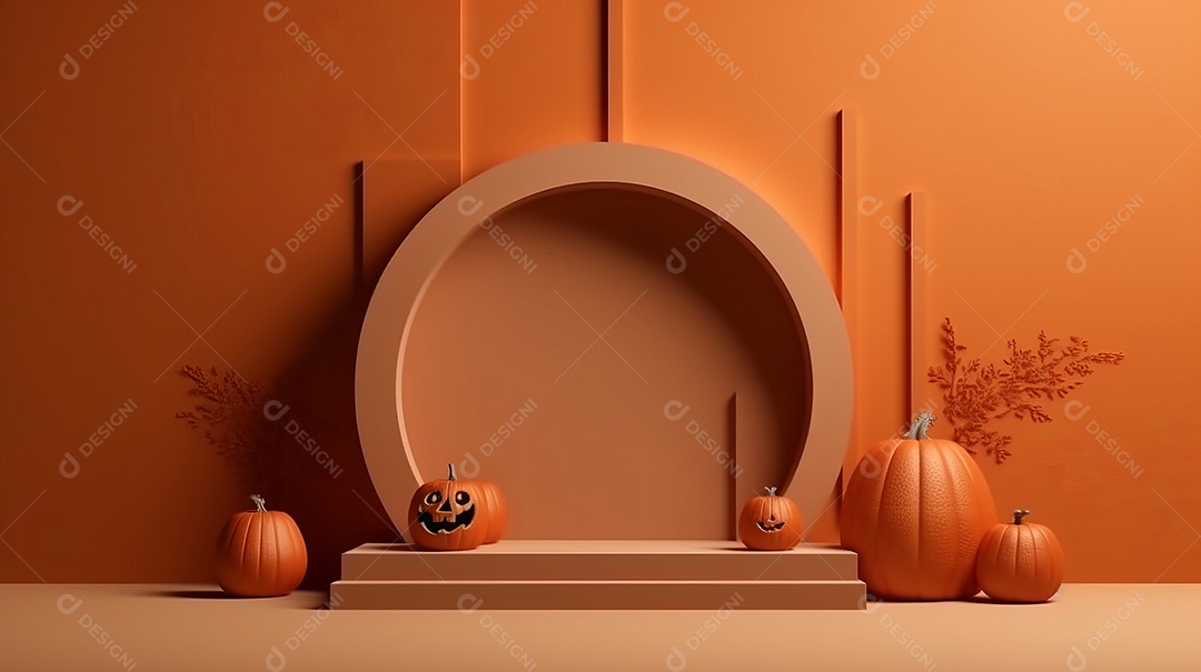 Cenário de Halloween.