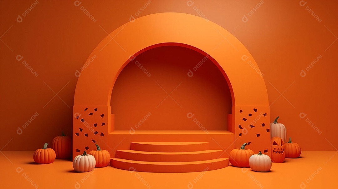 Cenário de Halloween.