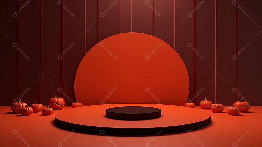 Cenário de Halloween.