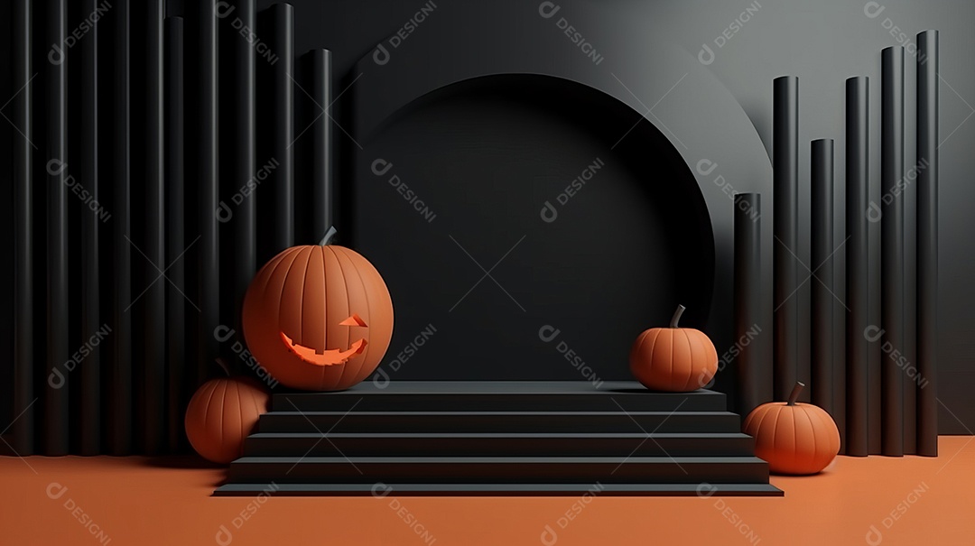 Cenário de Halloween.