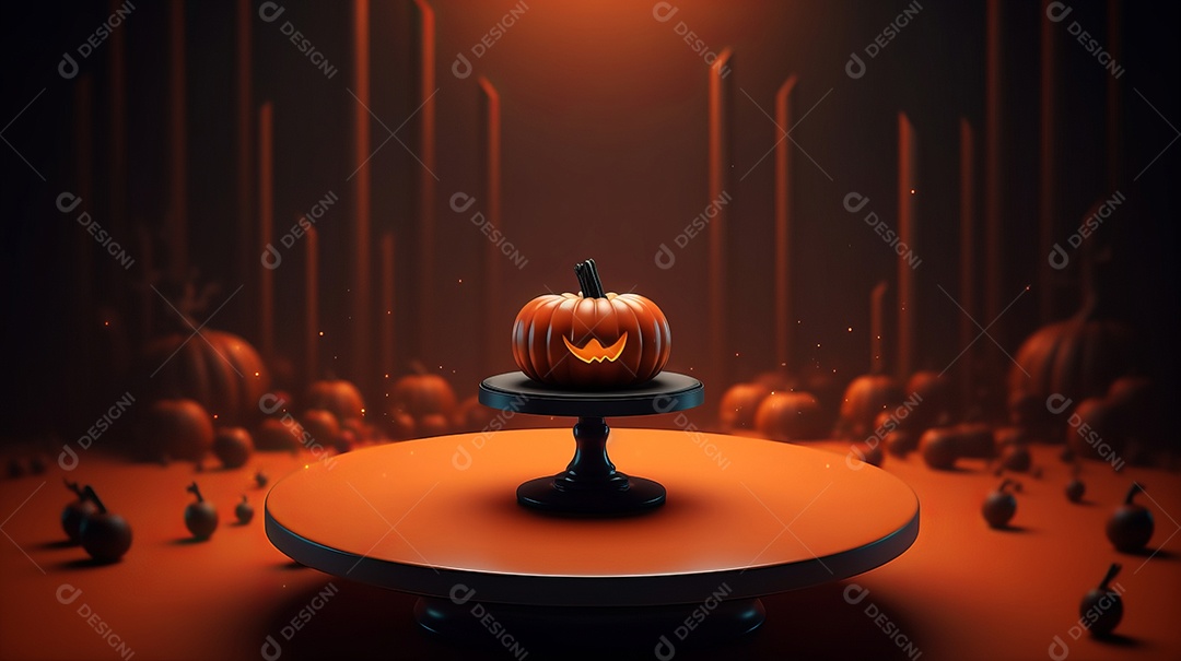 Cenário de Halloween.