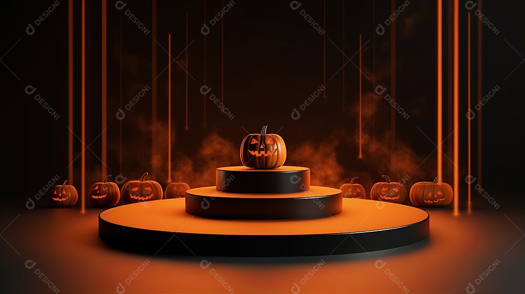 Cenário de Halloween.