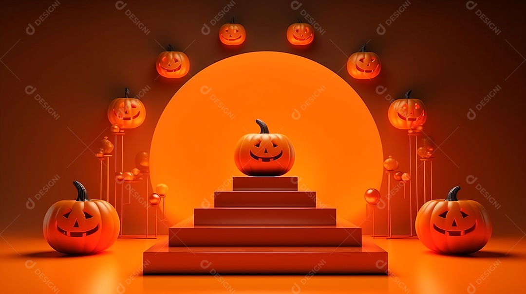 Cenário de Halloween.