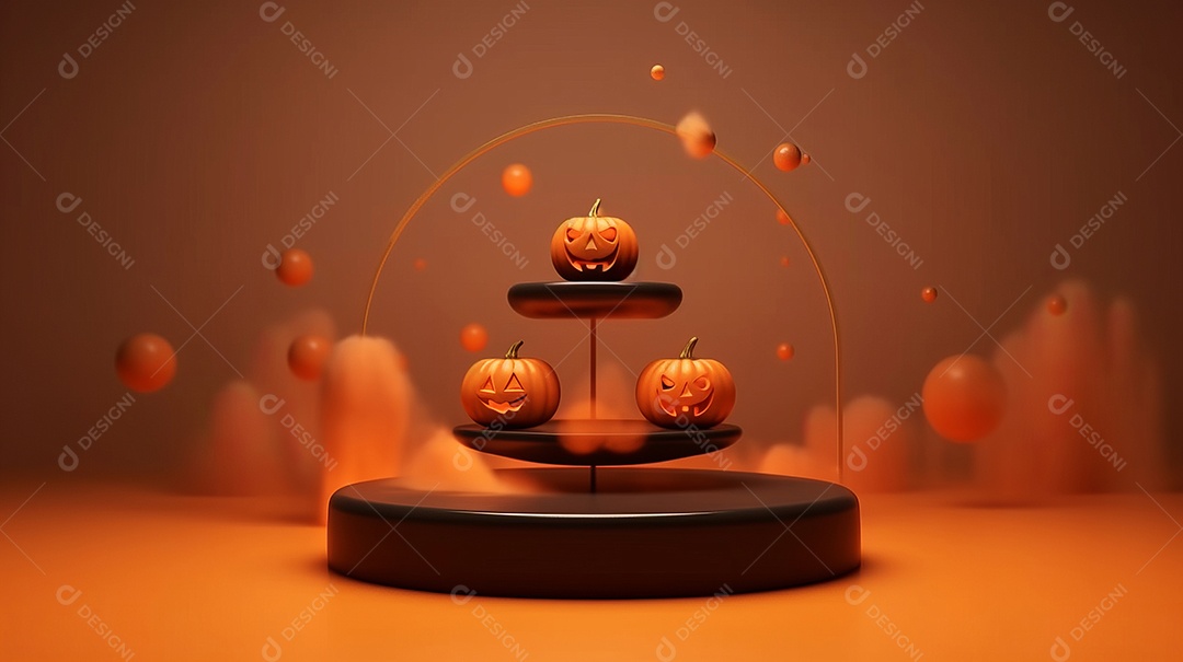 Cenário de Halloween.