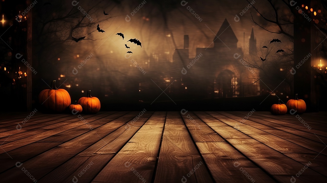 Cenário de Halloween.