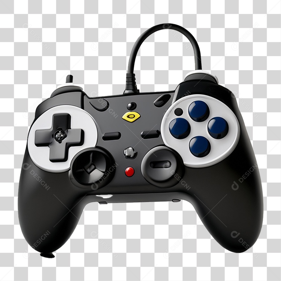 Elemento 3D Console de Vídeo Gamer PNG Transparente