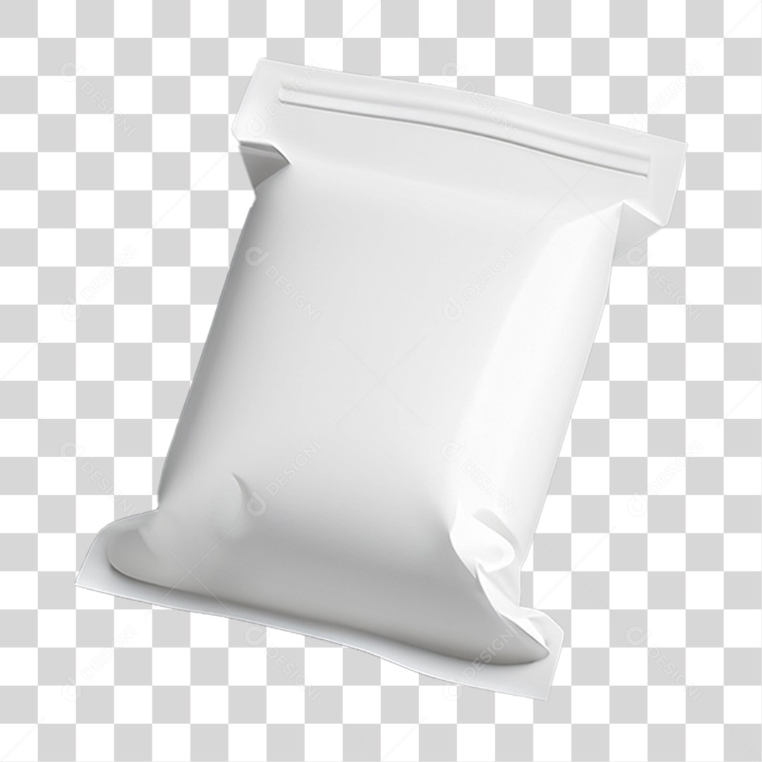 Elemento 3D Saco de Plástico Embalagens PNG Transparente