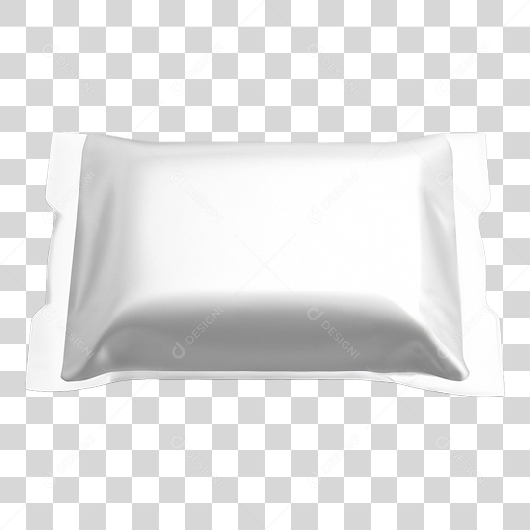 Elemento 3D Saco de Plástico Embalagens PNG Transparente