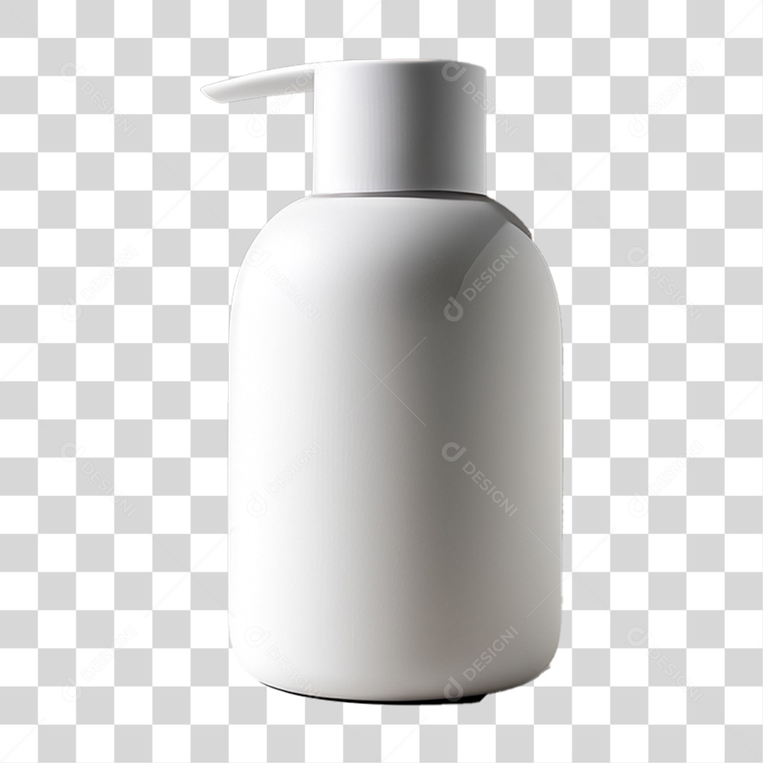 Elemento 3D Vidro de Hidratante para Composição PNG Transparente